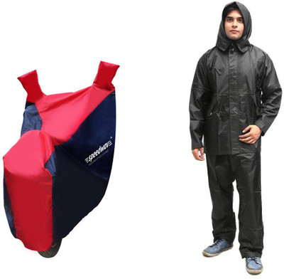 

Speedwav 1 X Speedwav Sporty Bike Body Cover, 1 X Speedwav Rain Suit With Hood Combo