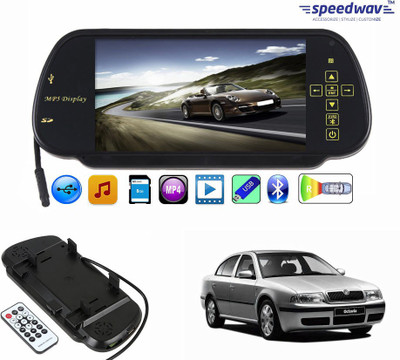 

Speedwav 1 7 inch Rear View Mirror Screen, 1 Bluetooth,USB,SDCard-SkodaOctavia Combo