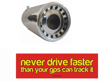 

Speedwav 1 Bumper Sticker, 1 Car Exhaust Combo