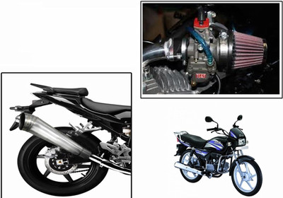 

Speedwav 1 Bigul Bike Exhaust, 1 HP Bike Air Filter 42mm-Hero Splendor Plus Combo