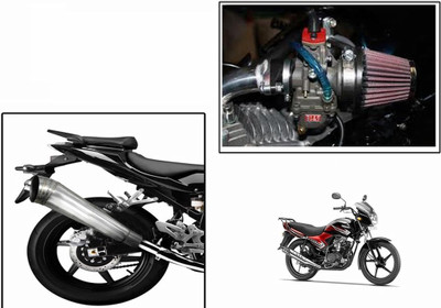 

Speedwav 1 Bigul Bike Exhaust, 1 HP Bike Air Filter 42mm-Yamaha YBR Combo