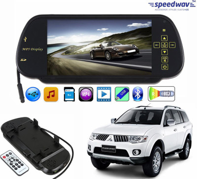 Speedwav 1 7 inch Rear View Mirror Screen, 1 Bluetooth,USB,Card-MitsubishiPajeroSport Combo