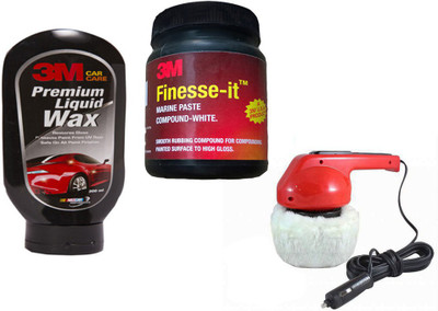

Coido 1 Car Polisher, 1 3M Car Wax Polish 200ml, 1 3M Premium Rubbing Compound Combo