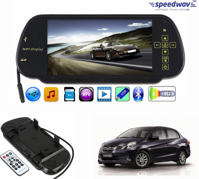 

Speedwav 1 7 inch Rear View Mirror Screen, 1 Bluetooth,USB,SDCard-HondaAmaze Combo