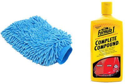 

Speedwav 1 Car Cleaning Kit Formula1 Complete Compound 473ml, 1 Microfiber Glove Combo