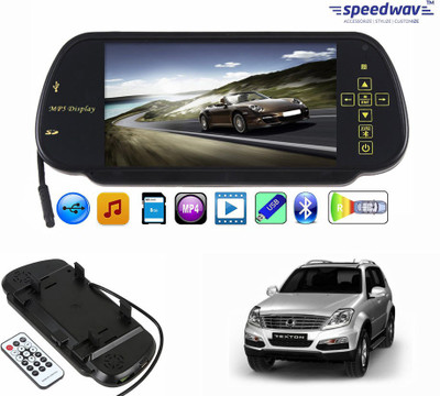 

Speedwav 1 7 inch Rear View Mirror Screen, 1 Bluetooth,USB,SDCard-MahindraRexton Combo