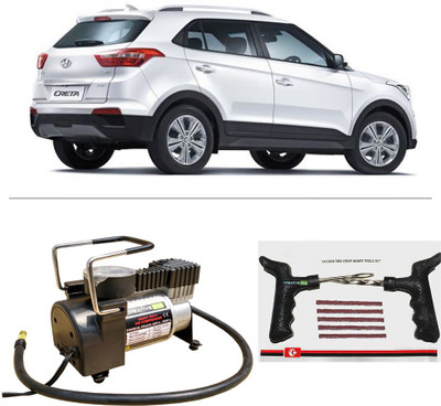 

Creative Via AutoCut-OFF Premium Metal Air Compressor With Tyre Punture Repair Kit For Hyundai Creta Combo