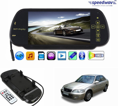 

Speedwav 1 7 inch Rear View Mirror Screen, 1 Bluetooth,USB,SDCard-HondaCity1.3/1.5 Combo