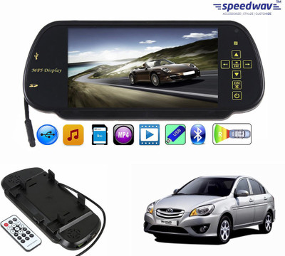

Speedwav 1 7 inch Rear View Mirror Screen, 1 Bluetooth,USB,Card-HyundaiVernaTransform Combo