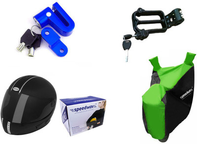 

Speedwav 1 Helmet, 1 Bike Body Cover Combo
