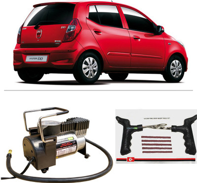 

Creative Via AutoCut-OFF Premium Metal Air Compressor With Tyre Punture Repair Kit For Hyundai i10 Combo