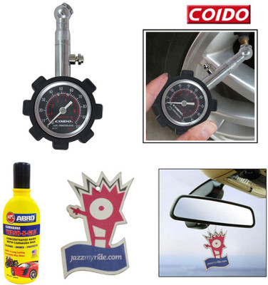 

Coido 1 Tyre Pressure Gauge, 1 Shampoo100ml, 1 Jazzy Perfume Combo