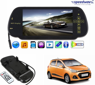 

Speedwav 1 7" Rear View Mirror Screen, 1 Bluetooth,USB,SDCard-Hyundaii10Grand Combo