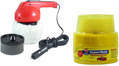 

Coido 1 Coido 6003 Car Polisher, 1 ABRO Super Gold Paste Wax PW-400 (230 gm) Combo
