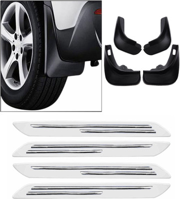 

AdroitZ 4 Mudguard, 4 Car Bumper Protector Combo