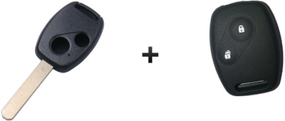 

W2W Replacement remote key shell for Honda City,Civic,Jazz,Brio,Amaze 1Pcs, Car Key Cover 1Pcs Combo