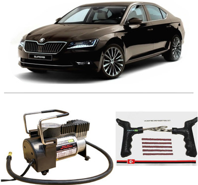 

Creative Via AutoCut-OFF Premium Metal Air Compressor With Tyre Punture Repair Kit For Skoda Superb Combo