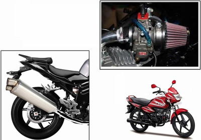 

Speedwav 1 Two End Exhaust, 1 HP Bike Air Filter 42mm-Hero Splendor NXG Combo
