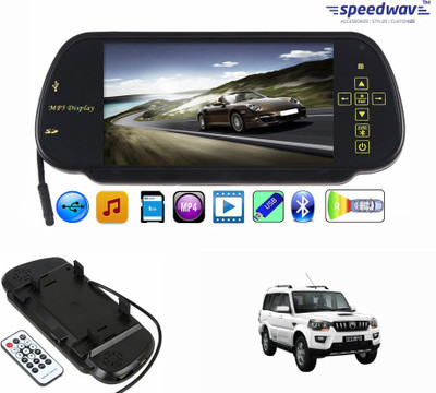 

Speedwav 1 7 inch Rear View Mirror Screen, 1 Bluetooth,USB,SDCard-MahindraScorpioNew Combo