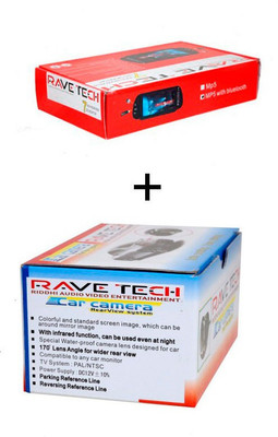 

Ravetech 7" Mp5 Bluetooth Mirror Monitor Black LED, car rear view camera Combo