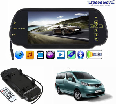 

Speedwav 1 7 inch Rear View Mirror Screen, 1 Bluetooth,USB,SDCard-NissanEvalia Combo