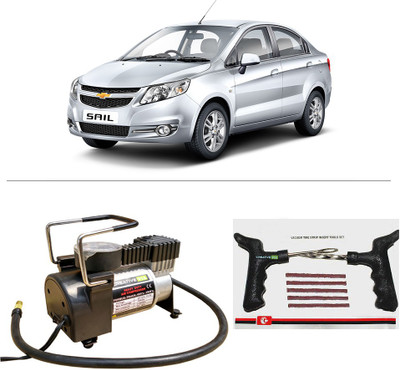 

Creative Via AutoCut-OFF Premium Metal Air Compressor With Tyre Punture Repair Kit For Chevrolet Sail Combo