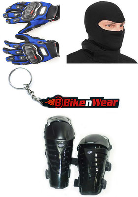 

Bikenwear 1 Fox Raptor, 1 Probiker Gloves Blue-XXL, 1 Balaclava Face Mask, 1 Keyring Combo