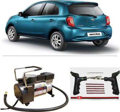 

Creative Via AutoCut-OFF Premium Metal Air Compressor With Tyre Punture Repair Kit For Nissan Micra Combo