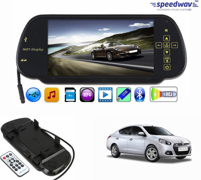 

Speedwav 1 7 inch Rear View Mirror Screen, 1 Bluetooth,USB,SDCard-RenaultScala Combo