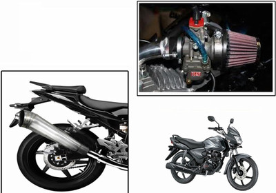 

Speedwav 1 Bigul Bike Exhaust, 1 HP Bike Air Filter 42mm-Honda CB Shine Combo