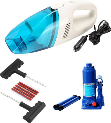 

Gold Dust 1Hydraulic Jack, 1Vacuum Cleaner , 1Car Puncture Kit Combo