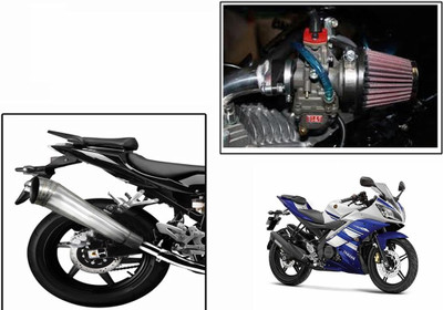 

Speedwav 1 Bigul Bike Exhaust, 1 HP Bike Air Filter 42mm-Yamaha R15 Combo