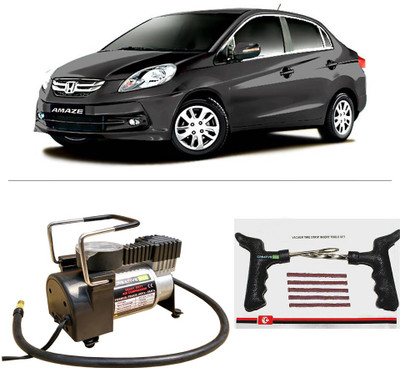 Creative Via AutoCut-OFF Premium Metal Air Compressor With Tyre Punture Repair Kit For Honda Amaze Combo