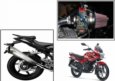 

Speedwav 1 Bigul Bike Exhaust, 1 HP Bike Air Filter 42mm-Bajaj Discover 150F DTS-i Combo