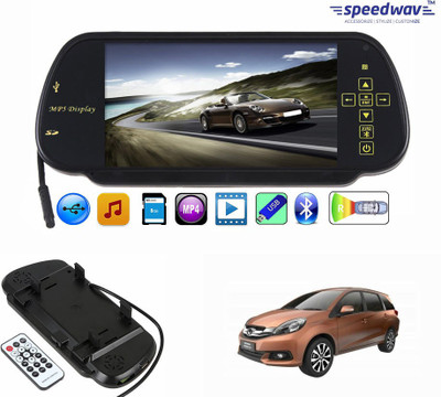 

Speedwav 1 7" Rear View Mirror Screen, 1 Bluetooth,USB,SDCard-HondaMobilio Combo