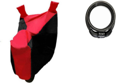 Gking 1 Silver Black bike body cover With, 1 bike lock Combo