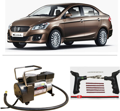 

Creative Via AutoCut-OFF Premium Metal Air Compressor With Tyre Punture Repair Kit For Maruti Suzuki Ciaz Combo