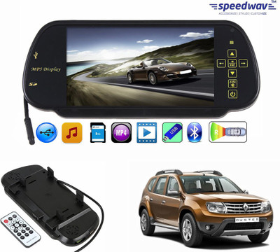 

Speedwav 1 7 inch Rear View Mirror Screen, 1 Bluetooth,USB,SDCard-RenaultDuster Combo
