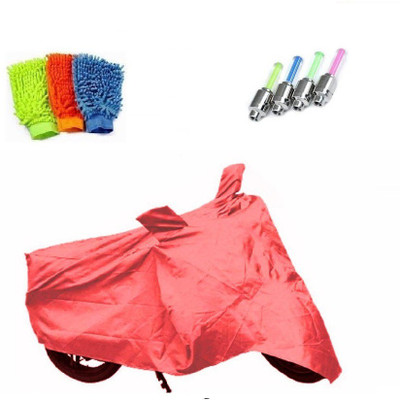 

Bull Rider 1 Bike Cover & 1 Set of Tyre LED Light & 1 Microfiber Gloves Combo