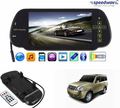 

Speedwav 1 7 inch Rear View Mirror Screen, 1 Bluetooth,USB,SDCard-TataSumoGrande Combo