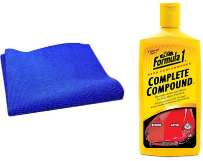 Speedwav 1 Car Cleaning Kit Formula1 Complete Compound 473ml, 1 Microfiber Cloth Combo