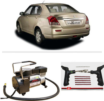 

Creative Via AutoCut-OFF Premium Metal Air Compressor With Tyre Punture Repair Kit For Maruti Suzuki Old Dzire 2008-2012 Combo
