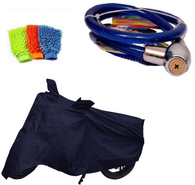 

Bull Rider 1 Bike Cover & 1 Helmet Safety Lock & 1 Microfiber Gloves Combo