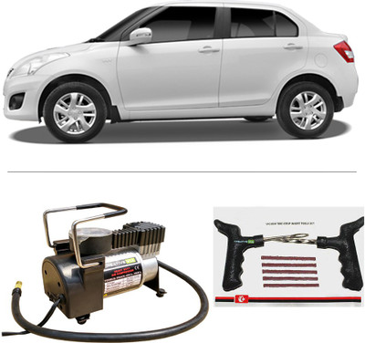 

Creative Via AutoCut-OFF Premium Metal Air Compressor With Tyre Punture Repair Kit For Maruti Suzuki New Dzire 2012-2015 Combo