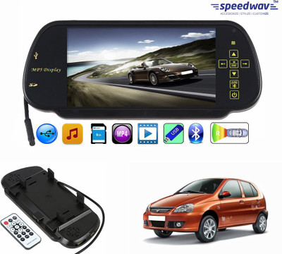 

Speedwav 1 7 inch Rear View Mirror Screen, 1 Bluetooth,USB,SDCard-TataIndica Combo