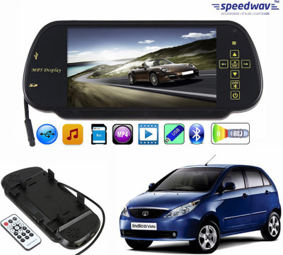 

Speedwav 1 7 inch Rear View Mirror Screen, 1 Bluetooth,USB,SDCard-TataIndicaVista Combo