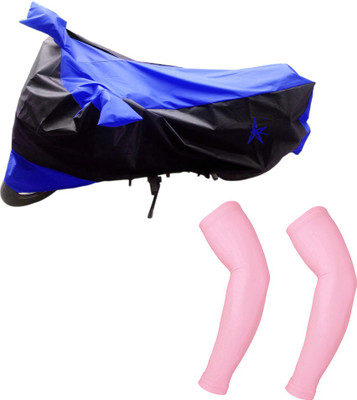 

AdroitZ 1 Black & Blue Two Wheeler Cover, 2 Pink Arm Sleeves Combo
