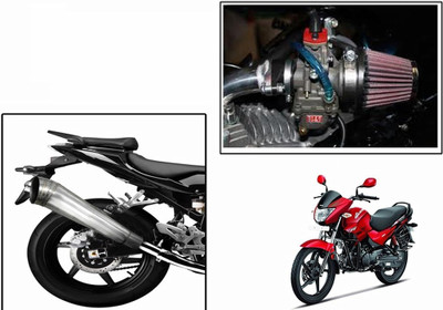 

Speedwav 1 Bigul Bike Exhaust, 1 HP Bike Air Filter 42mm-Hero Glamour Combo