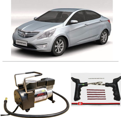 

Creative Via AutoCut-OFF Premium Metal Air Compressor With Tyre Punture Repair Kit For Hyundai Verna Fluidic Combo