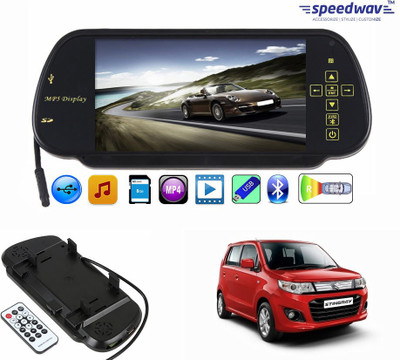 

Speedwav 1 7 inch Rear View Mirror Screen, 1 Bluetooth,USB,SDCard-MarutiWagonRStingray Combo